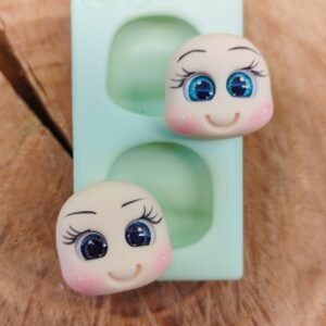 Molde de Silicone Cabecinhas 3