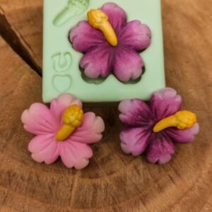 Molde de Silicone Flor Hibisco P