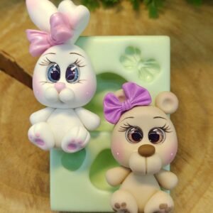 Molde de Silicone Cabeçudos Cute