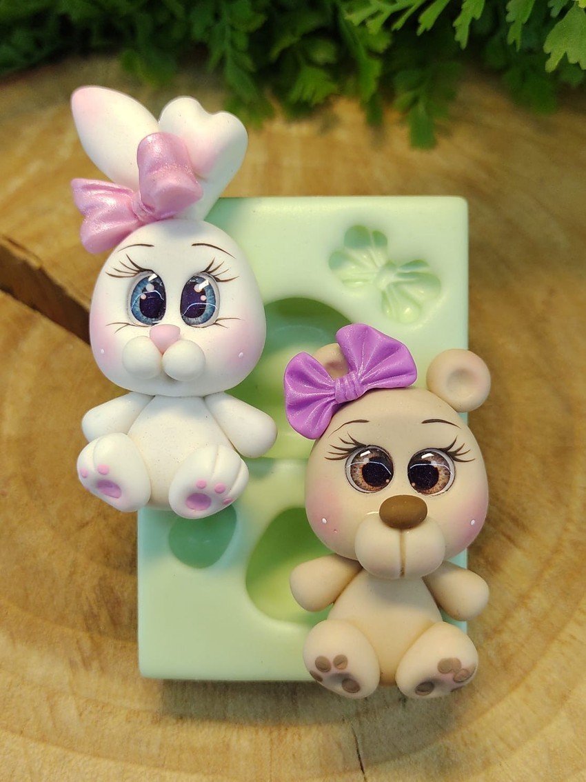 Molde de Silicone Cabeçudos Cute