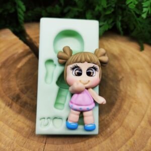 Molde de Silicone Menina Docinho