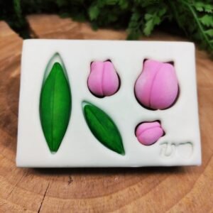 Molde de Silicone Trio de Tulipas
