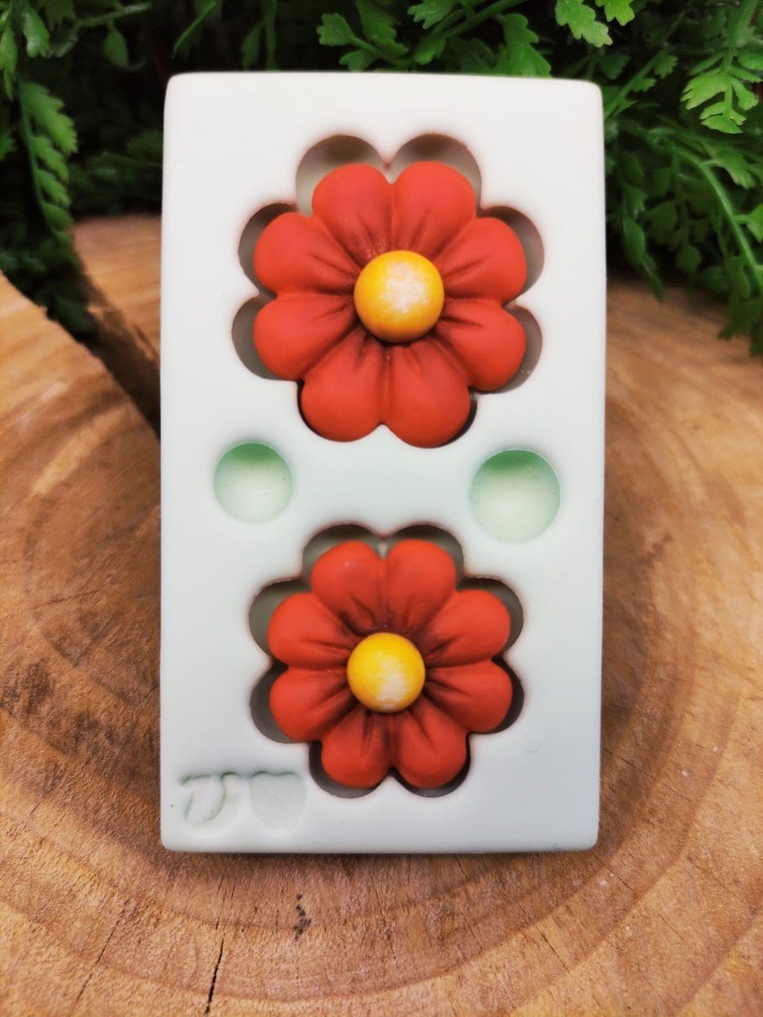 Molde de Silicone Flor Luna M