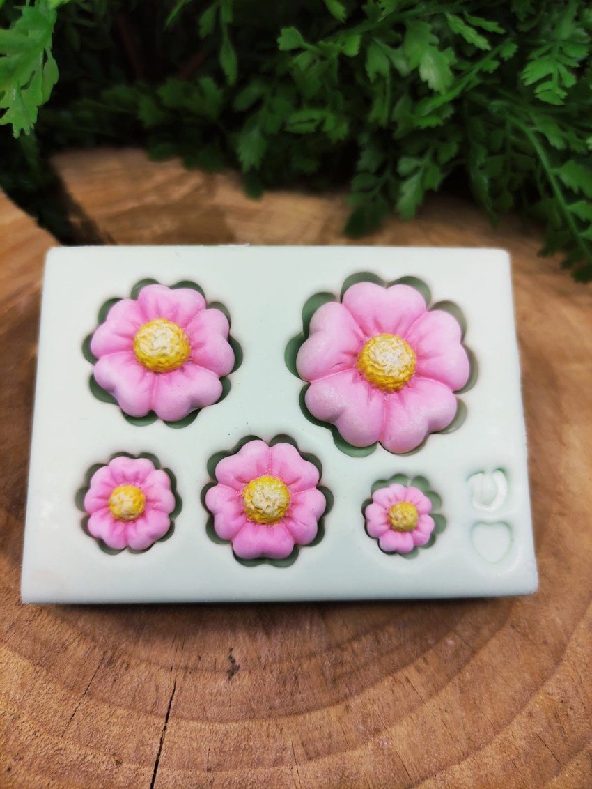 Molde de Silicone Flores do Campo 2