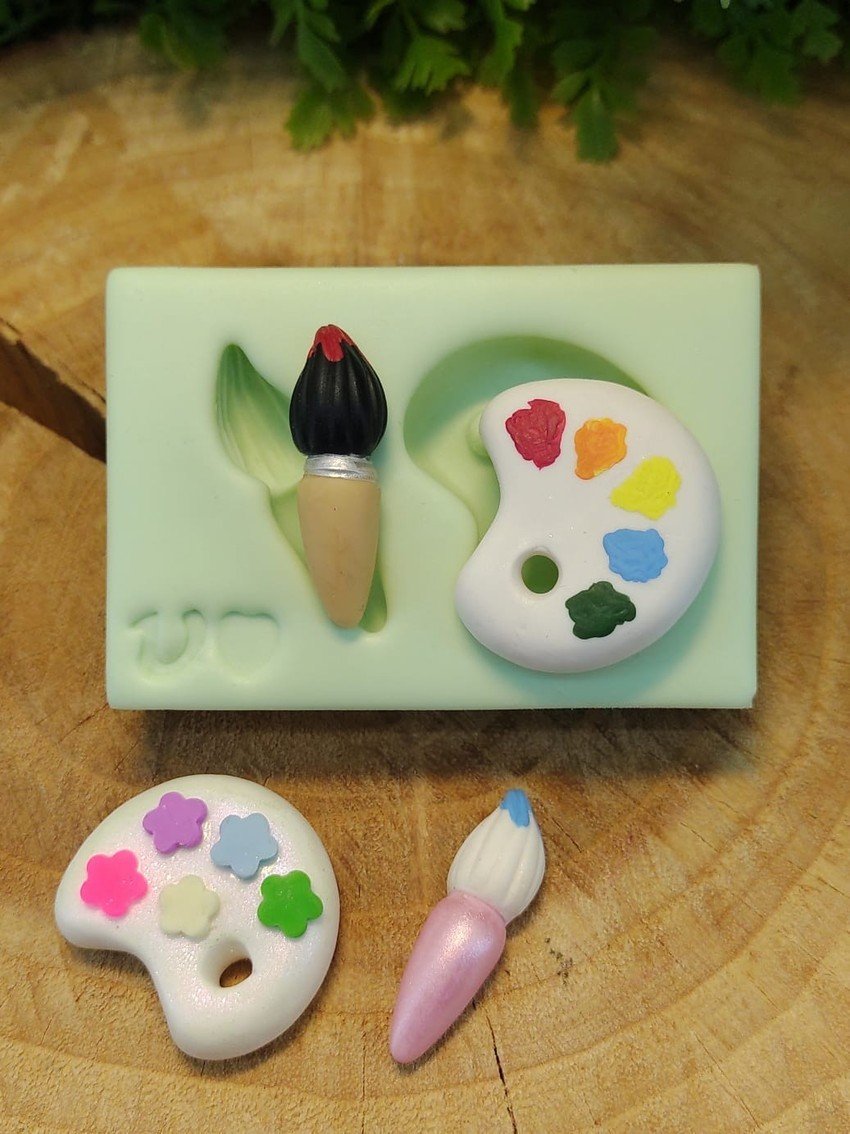 Molde de Silicone Aquarela