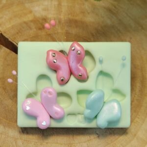 Molde de Silicone Trio de Borboletas