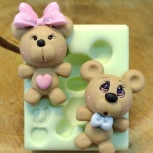 Molde de Silicone Ursinho Ted