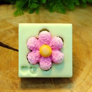Molde de Silicone Flor de Verão 2