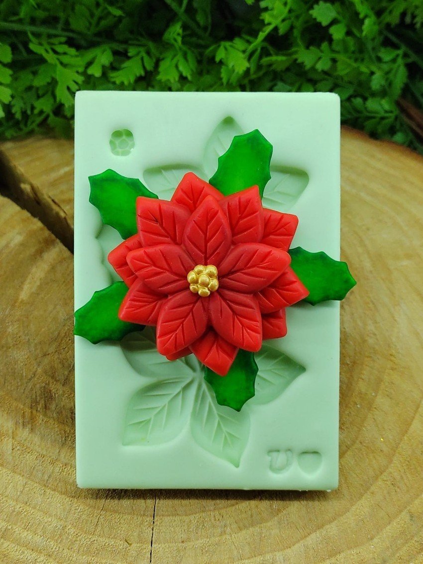 Molde Flor De Natal G
