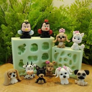 Molde de Silicone Bichinhos