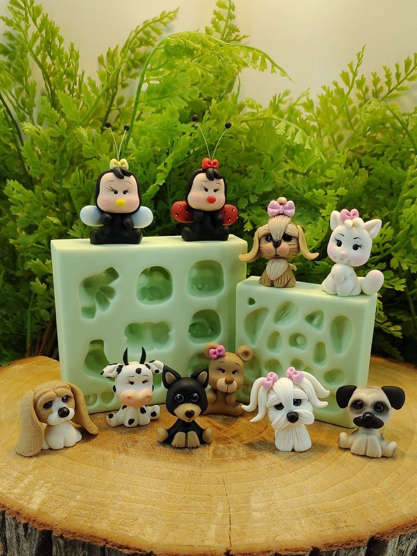 Molde de Silicone Bichinhos