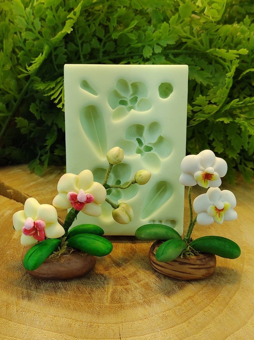 Molde de Silicone Orquídeas