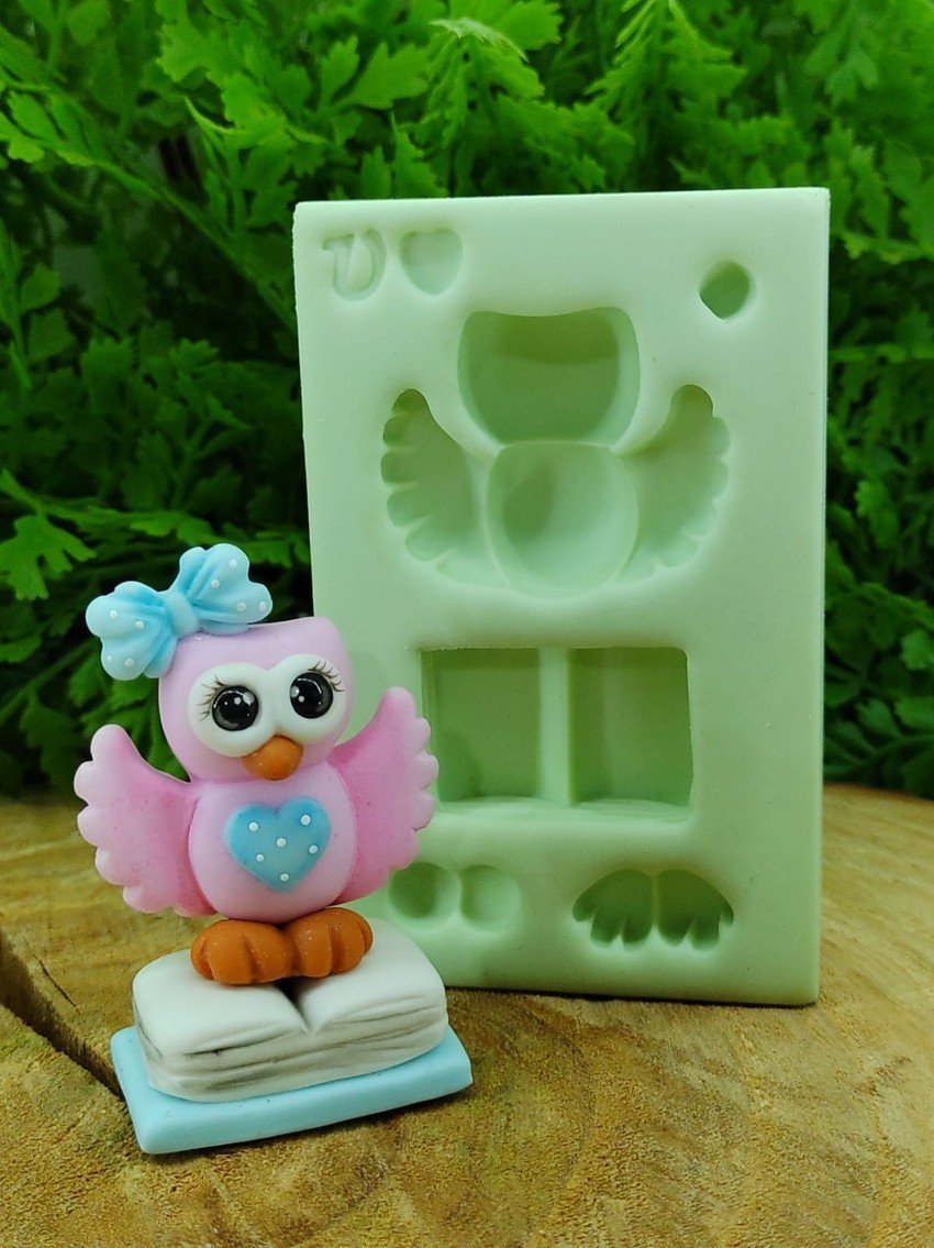 Molde de Silicone Corujinha