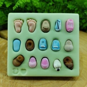 Molde De Silicone Sapatinhos