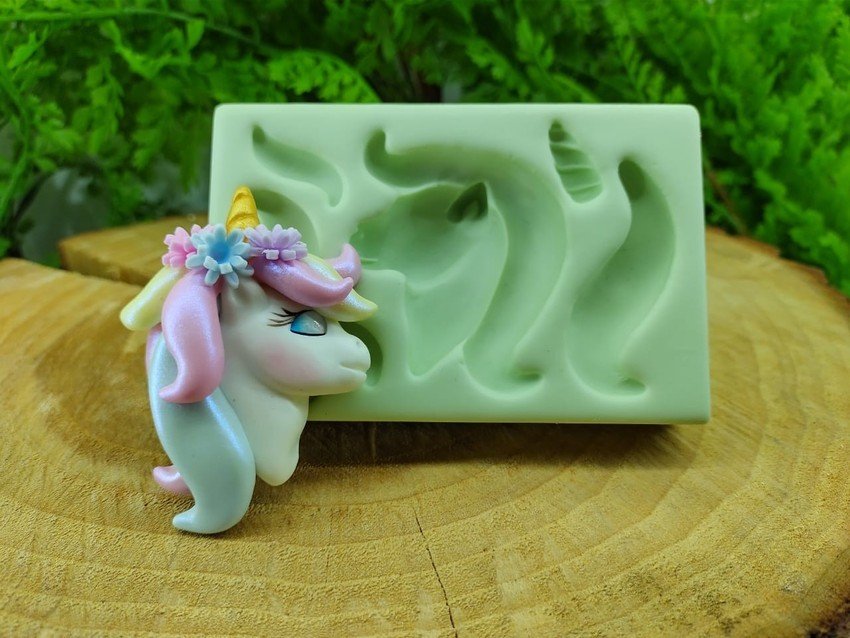 Molde de Silicone Unicórnio