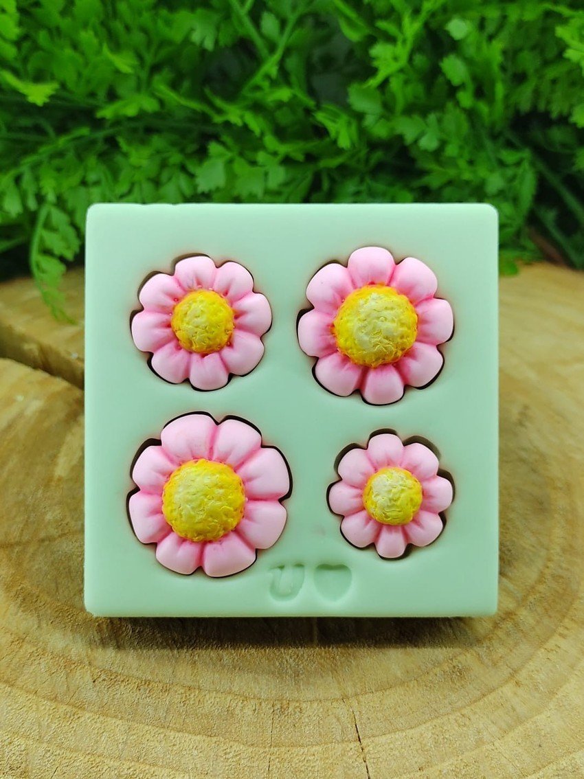 Molde De Silicone Flores Do Campo