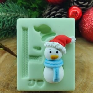 Molde De Silicone Boneco De Neve 2