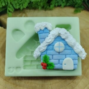 Molde De Silicone Casinha Noel