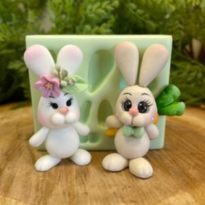 Molde de silicone Coelho cenourinha