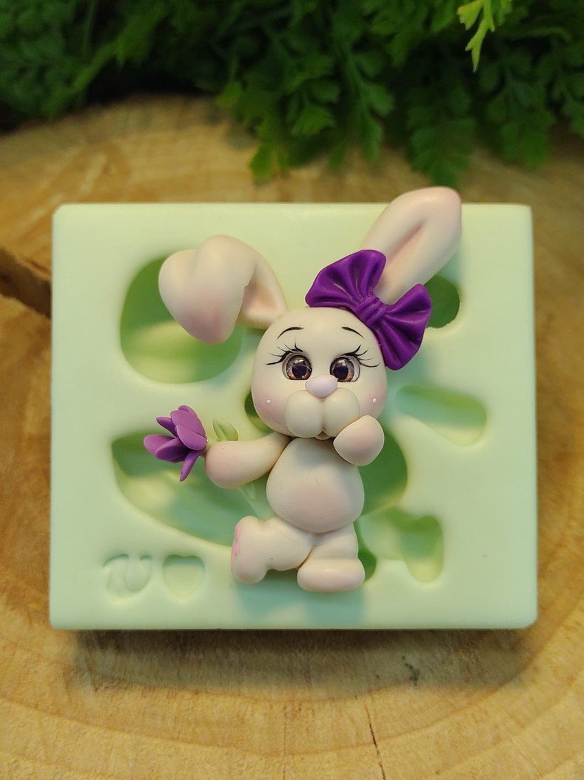 Molde de Silicone Coelho Fofucho 2