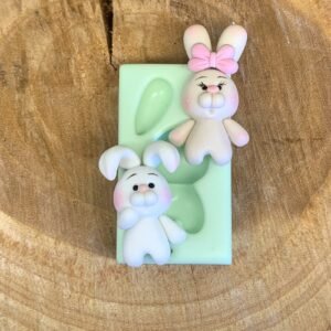 Molde de silicone Coelho Fofucho 3