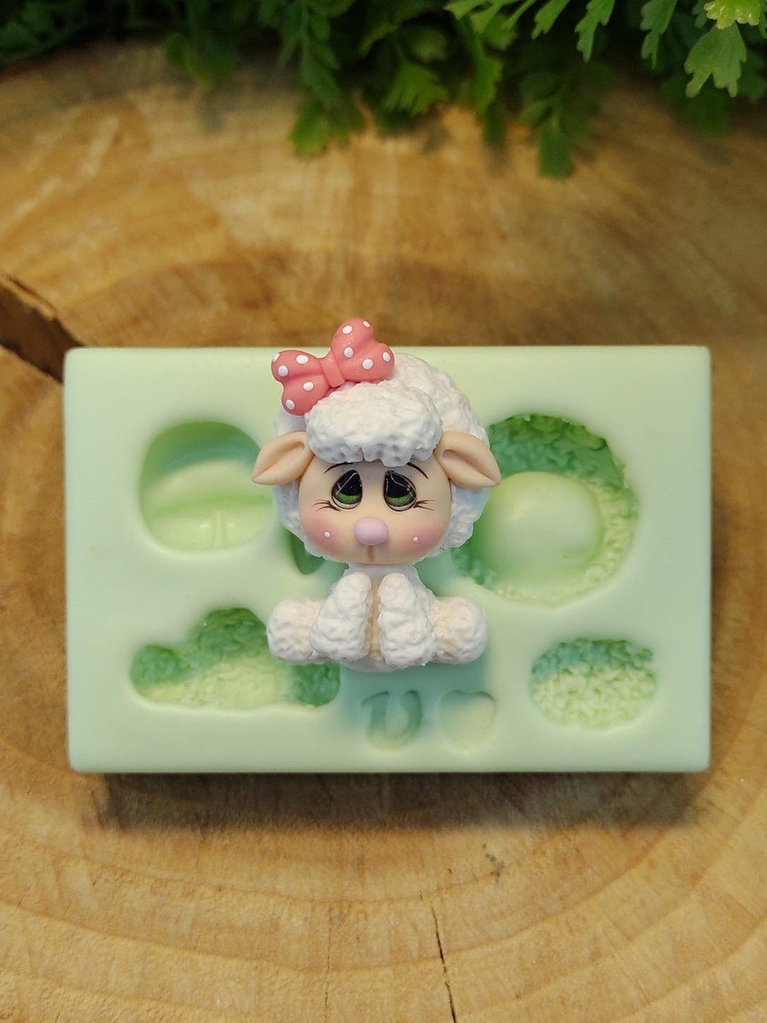 Molde de Silicone Ovelha Cute